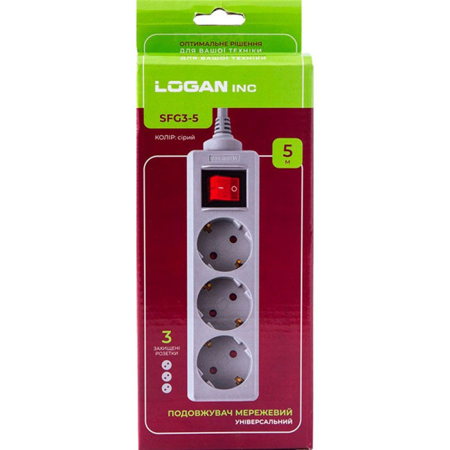 Мережевий фільтр LOGAN SFG3-5 LOGAN SFG3-5