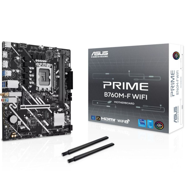 материнська плата s1700/2DDR5/HDMI/DP/2PCIe/4SATA/2M.2 ASUS PRIME B760M-F WIFI
