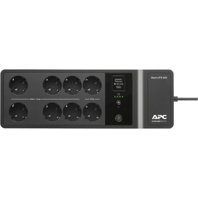 ДБЖ Back-UPS 520W/850VA,Standby,Schuko,USB Type-C and A charging ports APC BE850G2-GR