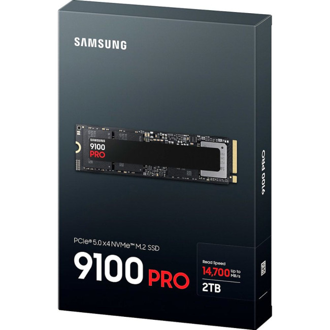 Накопичувач Samsung SSD 9100 PRO 2TB PCIe 5.0 M.2 SAMSUNG 9100 PRO 2TB PCIe 5.0, MZ-VAP2 (MZ-VAP2T0BW)