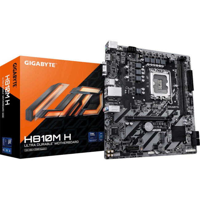 Mатеринська плата s1851 Intel H810 HDMI/VGA  1xM.2 GbE LAN mATX GIGABYTE H810M H