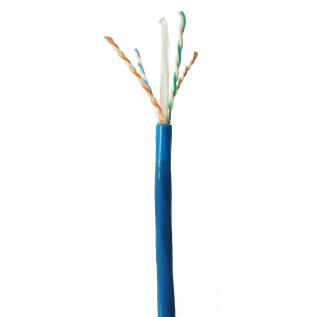 Кабель U/UTP кат.6A, LSZH, 4 пари, 500м, колір блакитний MOLEX CAA-00447-BL