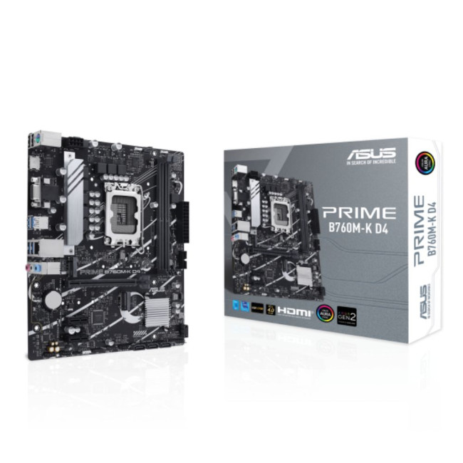материнська плата s1700/2DDR4/VGA/HDMI/3PCIe/4SATA/2M.2/COM ASUS PRIME B760M-K D4