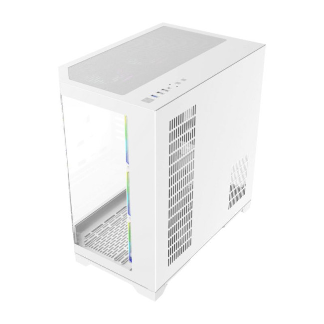 Корпус комп'ютерний Midi ATX без блока живлення X,M-ATX, ITX,Tempered Glass,Metal cover, USB2.0x1, GAMEMAX HYPE-A White