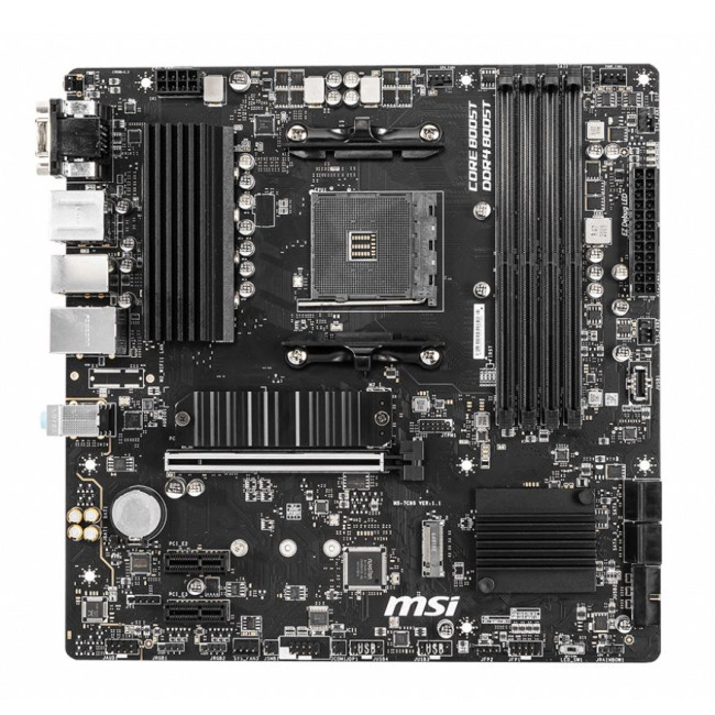 материнська плата sAM4 4DDR4/VGA/HDMI/DP/3PCIe/2M2 MSI B550M PRO-VDH