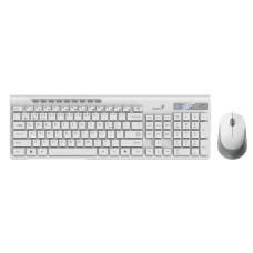 набiр миша+клавiатура бездротовий AI White UKR BT+2.4GHz GENIUS SlimStar 8230 (31340015423)