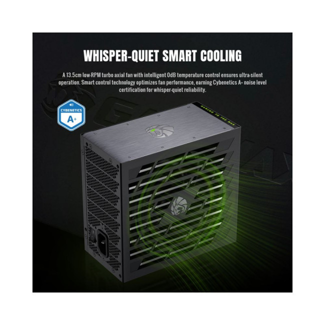 Блок живлення ATX 3.1 & PCIe5.1_ 1000W, 80+ Platinum,135mm,fully modular ,Japanese 105°C and solid c GAMEMAX Lion core 1000P