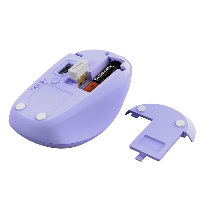 Бездротова Мишка Yvi+Compact Multi-Device Wireless Mouse - Purple TRUST Yvi+Compact Multi-Purple (25583)