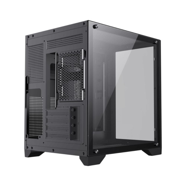 Корпус Micro-ATX без блока живлення, , загартоване скло, USB2.0x2, USB 3.0x1 GAMEMAX Infinity Mini Black