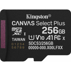 Карта пам'яті 256GB microSDXC Canvas Select Plus Gen3 150R A1 Single Pack w/o ADP KINGSTON SDCS3/256GBSP