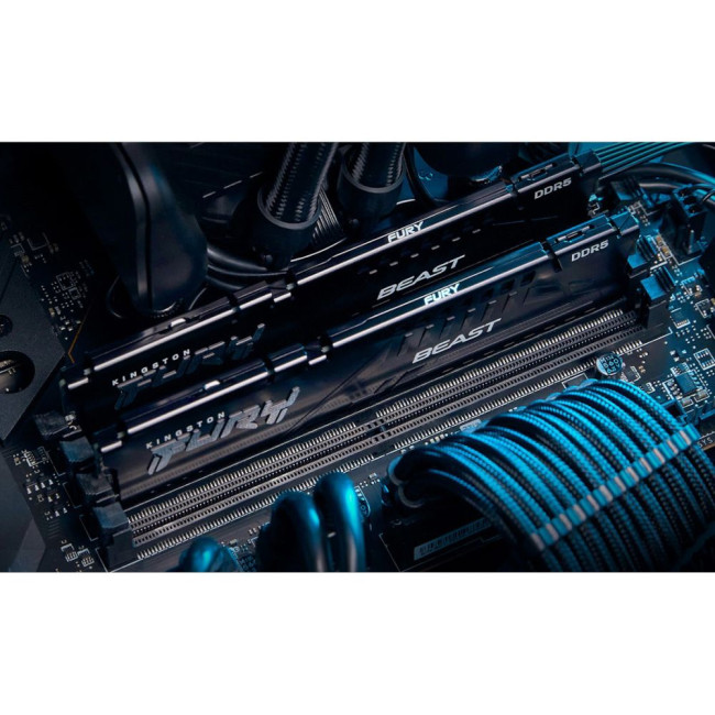 модуль пам'яті 16Gb DDR5 5200MHz Fury Beast Black (2x8) XMP KINGSTON KF552C40BBK2-16