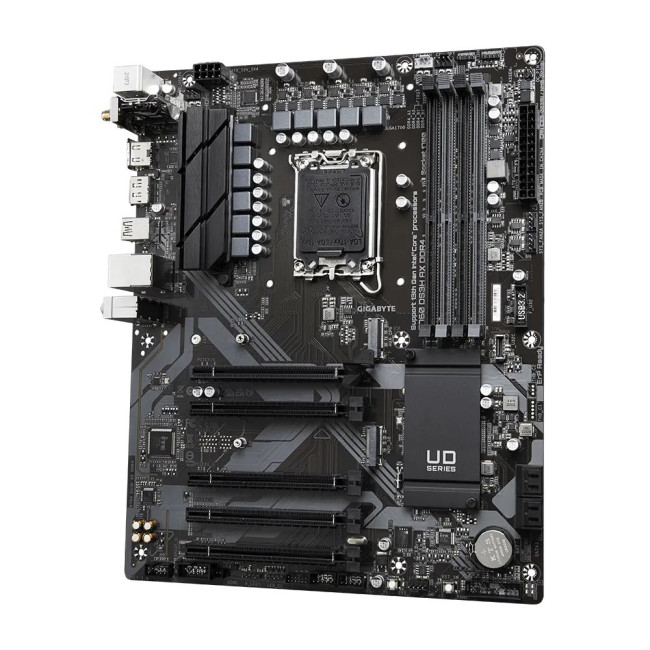 Mатеринська плата s1700 Intel B760 HDMI/DP 2xM.2 GbE LAN ATX GIGABYTE B760 DS3H AX DDR4