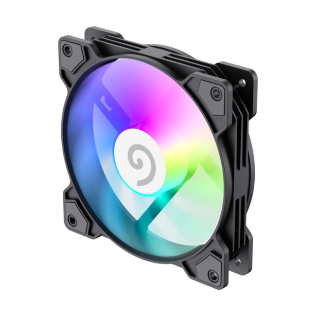 Кулер для корпусу 120 мм, 4pin(M/F)/3pin(M/F), ARGB, PWM, чорна рамка FN12A-S5 GAMEMAX FN12A-S5