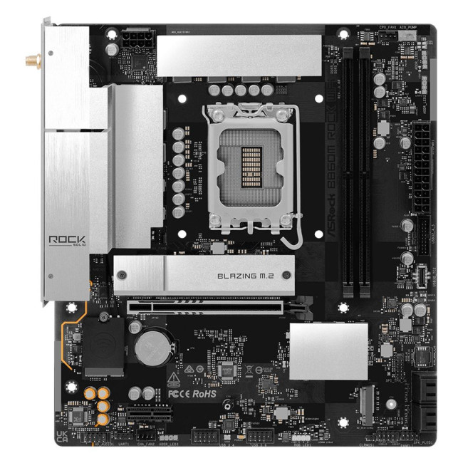 Mатеринська плата s1851 Intel B860 2xDDR5 DP/HDMI 2xM.2 2.5GbE LAN mATX ASROCK B860M ROCK WIFI