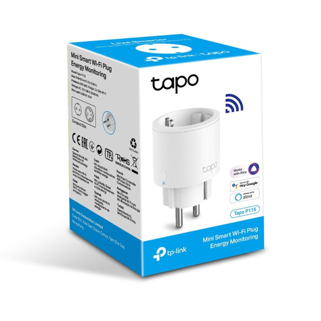 Розумна міні Wi-Fi розетка TP-Link, TP-LINK Tapo P115(1-pack)