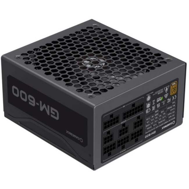 Блок живлення ATX 600W,80+Bronze, вентилятор 140 мм, повністю модульний, чорний, коробочний GAMEMAX GM-600 Modular