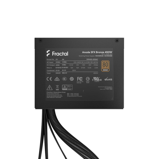 Блок живлення Anode SFX Bronze 450W, чорний FRACTAL DESIGN Anode SFX Bronze 450W (FD-P-AS2B-450-EU)