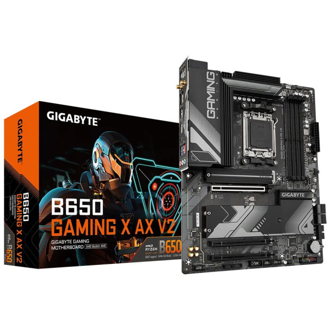 Mатеринська плата sAM5 AMD B650 DP/HDMI 3xM.2  2.5GbE LAN ATX GIGABYTE B650 GAMING X AX V2