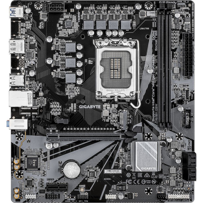 Mатеринська плата s1700 Intel H610 HDMI/DP 1xM.2 GbE LAN mATX GIGABYTE H610M D3W