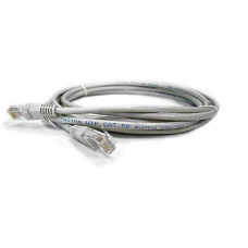 Патч-корд RJ45, UTP 5e, 1.0m,24AWG, CU, сірий KINGDA KD-PAUT3100GY