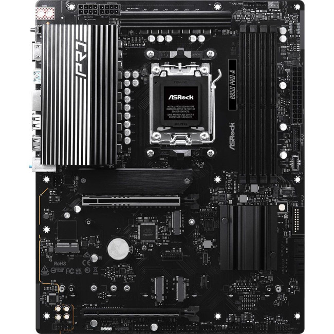 Mатеринська плата sAM5 AMD B850 4xDDR5 HDMI/USB3.2 4xM.2 2.5GbE LAN ATX ASROCK B850 PRO-A