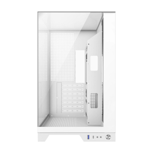 Корпус ATX без блока живлення, загартоване скло, ATX,M-ATX,ITX, VGA Card Length Up to 400mm GAMEMAX Infinity Plus WH