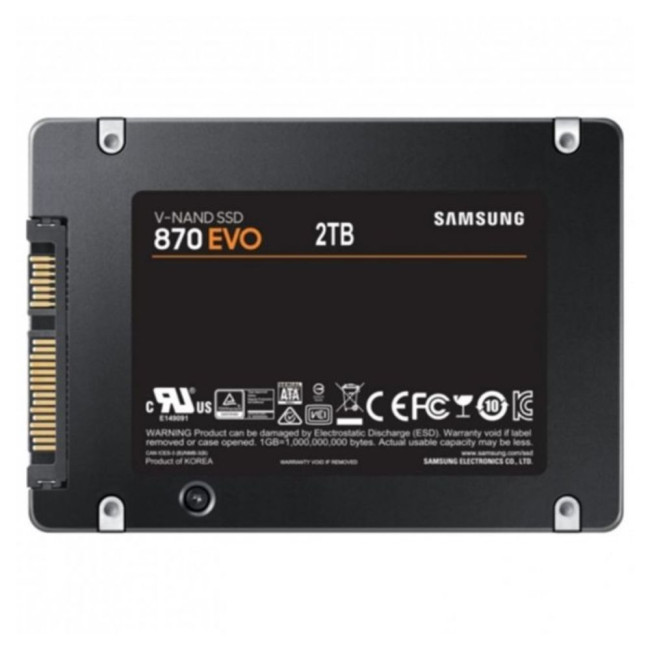 накопичувач Samsung SSD 870 EVO, 2.5'', 2TB,  SATA SAMSUNG MZ-77E2T0B/EU