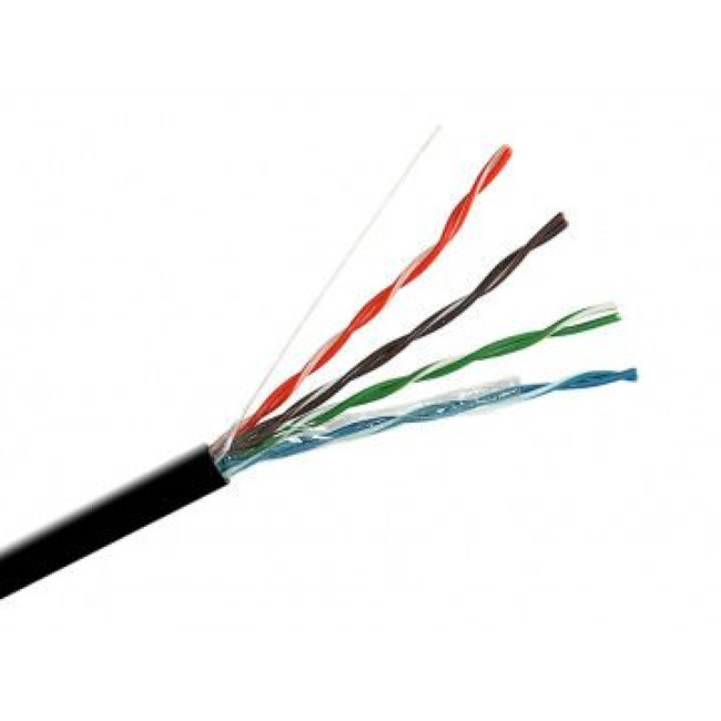Кабель cat.5e U/UTP PE 4х2х24 AWG (305m) ZZKM 7091003