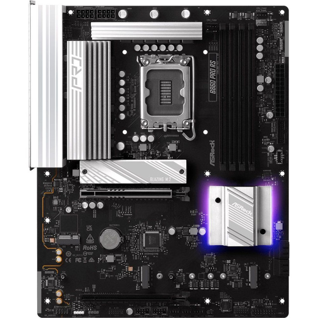 Mатеринська плата s1851 Intel B860 4xDDR5 DP/HDMI 4xM.2 2.5GbE LAN ATX ASROCK B860 PRO RS