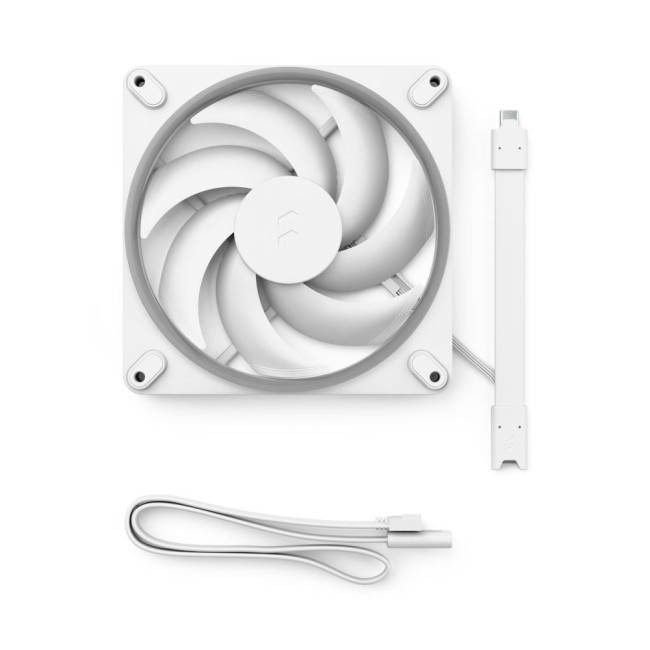 Вентилятор для корпусу 140 мм, білий, ARGB PWM, Zero-RPM capability, Momentum 14 RGB White FRACTAL DESIGN Momentum 14 RGB White (FD-F-MR1-1402)