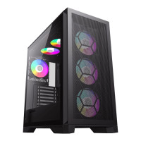 Корпус Tower E-ATX без блока живлення , закалене склоE-ATX,ATX, M-ATX,ITX, Tempered Glass,Mesh,USB2. GAMEMAX Leader