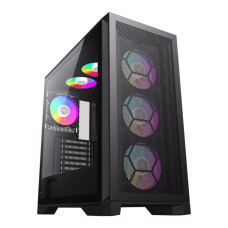 Корпус Tower E-ATX без блока живлення , закалене склоE-ATX,ATX, M-ATX,ITX, Tempered Glass,Mesh,USB2. GAMEMAX Leader