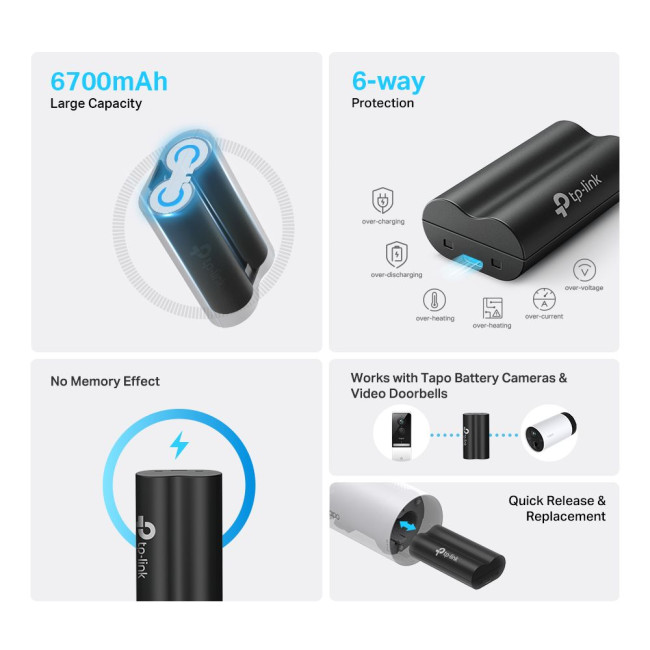 Акумуляторна батарея для пристроїв TAPO, Tapo A100 TP-LINK Tapo A100