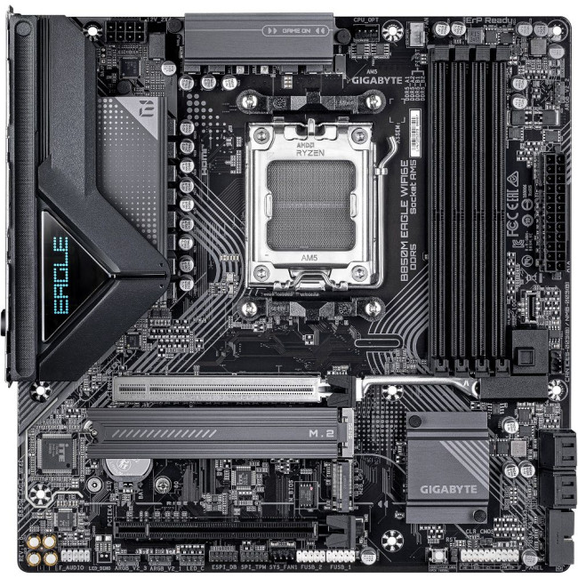 Mатеринська плата sAM5 AMD B850 2xDP/HDMI 2xM.2 2.5GbE LAN mATX GIGABYTE B850M EAGLE WIFI6E