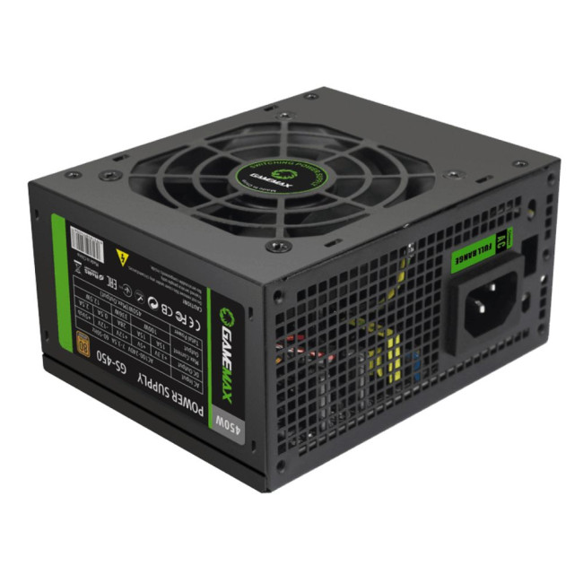 Блок живлення SFX 450W, 80 Bronze,fan 80mmOVP,OLP,SCP GAMEMAX GS-450 80+