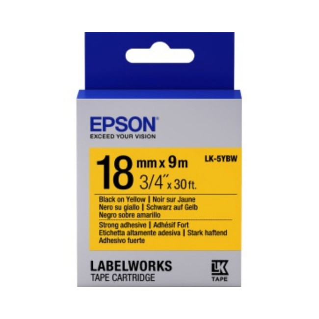 Стрічка для принтера EPSON Tape - LK-5YBW Black/Yellow (C53S655010)