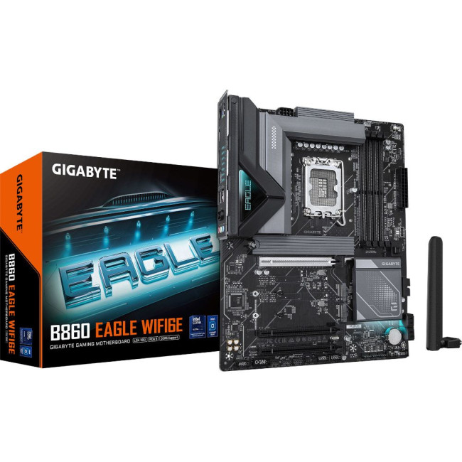 Mатеринська плата s1851 Intel B860 DP/HDMI  3xM.2 2.5GbE LAN ATX GIGABYTE B860 EAGLE WIFI6E