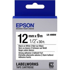 Стрічка для принтера EPSON Tape - LK4WBW Strng adh Blk/Wh (C53S654016)