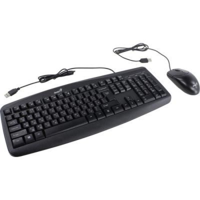 набiр миша+клавiатура дротовий USB Black UKR Smart GENIUS KM-200 (31330003410)