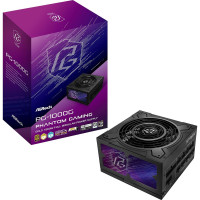 Блок живлення 1000W, 80 Pluse GOLD, PCIe 5.1 & ATX3.1, Fully Modular, Native 12V-2x6, 135mm Fan ASROCK PG-1000G