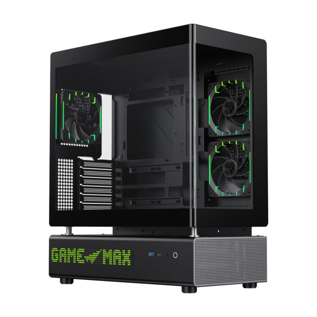 Корпус комп'ютерний Mid Tower без блока живлення  ATX,M-ATX,ITX. (Support BTF),Tempered Glass,Mesh,U GAMEMAX N90 BG