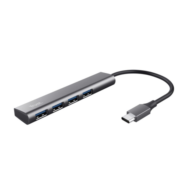 Адаптер Halyx 4-port USB-C hub TRUST Halyx 4-port USB-C (24948)