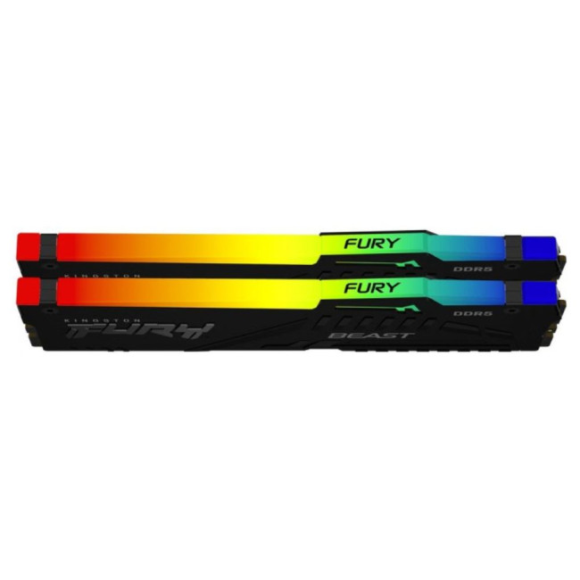 модуль пам'яті 64GB DDR5 5600MHz Fury Beast RGBXMP (2x32) KINGSTON KF556C40BBAK2-64