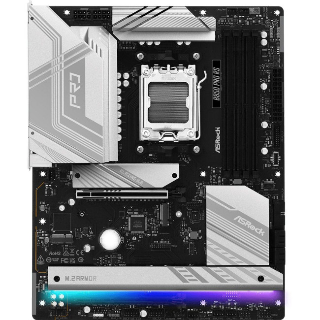 Mатеринська плата sAM5 AMD B850 4xDDR5 HDMI/USB3.2 4xM.2 2.5GbE LAN ATX ASROCK B850 PRO RS