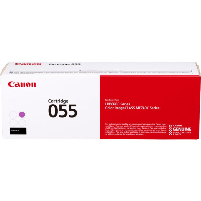 Картридж пурпурний для LBP66x,MF74x CANON Cartridge 055 Magenta(2.1K) (3014C002AA)