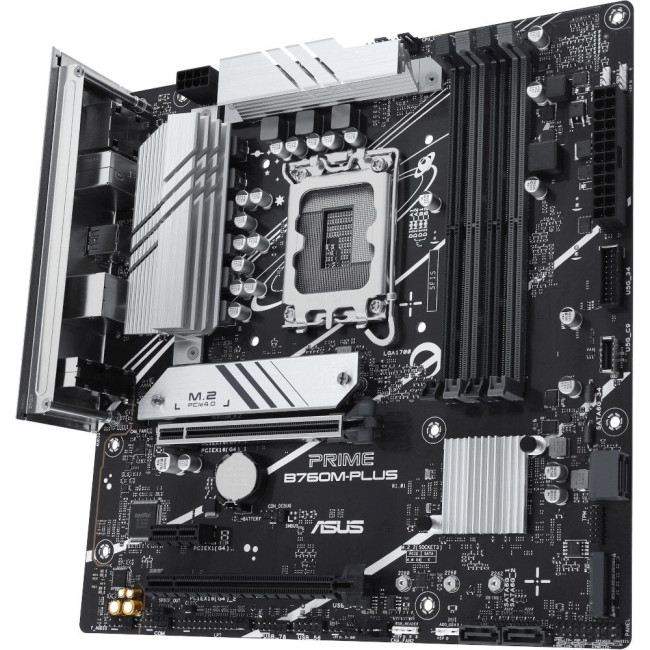 материнська плата s1700/4DDR5/HDMI/DP/3PCIe/4SATA/2M.2/LAN2.5Gb ASUS PRIME B760M-PLUS