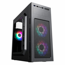 Корпус комп'ютерний Midi Tower без блока живлення ATX, Micro ATX, Mini ITX;2usb 3.0+1Type-C GAMEMAX MT525-2U3TYC-3FAN