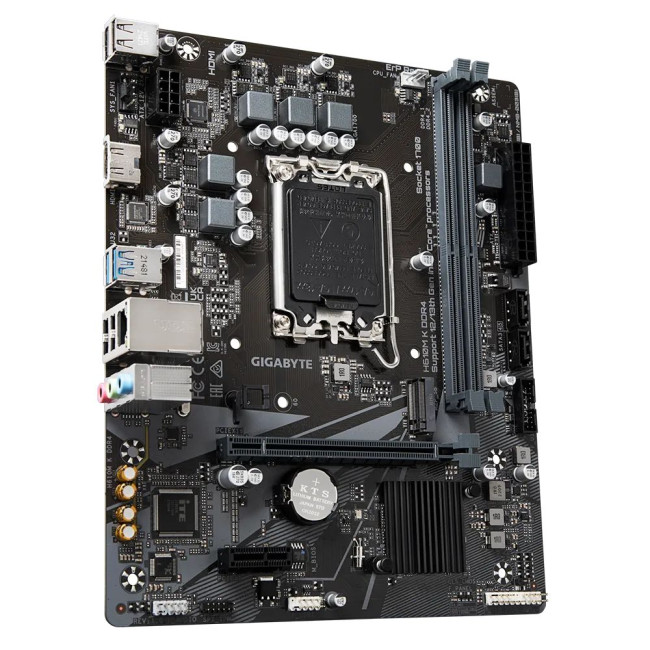 Mатеринська плата s1700 Intel H610 HDMI 1xM.2 GbE LAN mATX GIGABYTE H610M K DDR4