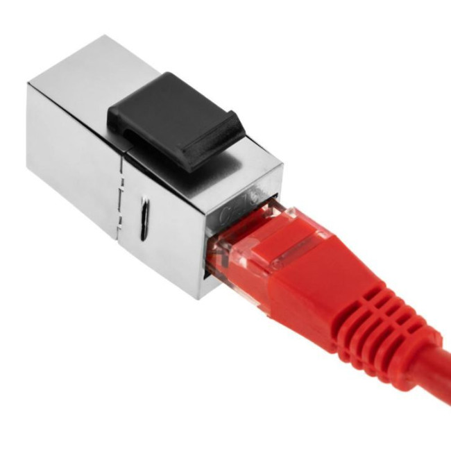 З'єднувач витої пари STP, Keystone, кат. 5E, RJ45-RJ45 KINGDA KD-CP3007SHC5E