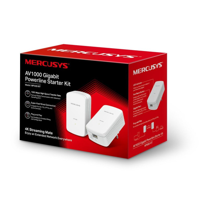 Пристрій гігабітний Powerline MERCUSYS, MP500 KIT MERCUSYS MP500 KIT